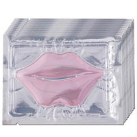 24k masque à lèvres doré au collagène, masque à lèvres en cristal pour spa, feuille à lèvres, marque privée