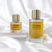 Flacon de parfum en verre de luxe vide avec pompe pulvérisatrice, 50 ml et 100 ml, pour cosmétiques, avec emballage