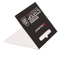 Cartes d'en-tête d'emballage d'impression sur papier noir mat