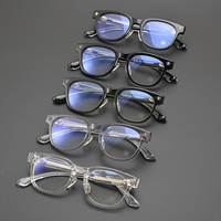 Monture de lunettes optiques vintage en acétate avec détails floraux en métal, plaquettes de nez réglables, monture complète, lunettes de vue unisexe