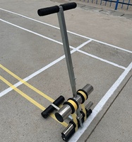 Machine de marquage de bandes adhésives professionnelle portable, largeur réglable, manuelle, pour bandes de marquage au sol, sur routes et voies, garantie 1 an