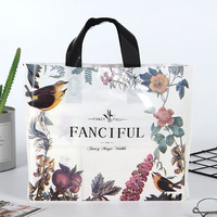 Sac fourre-tout en plastique, style inspiré des designers, pour les petites entreprises, impression de logo personnalisé, sacs de shopping personnalisés