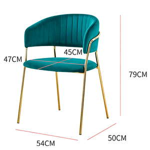 Silla de Comedor de Lujo, Silla de Sofá Mahjong para Oficina de Ventas de Hotel, Salón de Belleza, Silla de Maquillaje para Clientes de Salón de Uñas - Product Image 3