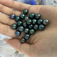 Perle d'eau douce ronde naturelle de 9-10 mm, perle Edison, perle en vrac pour la fabrication de bijoux