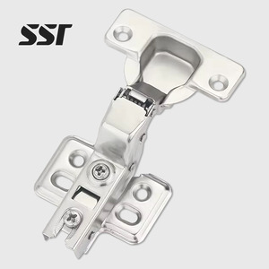 Shingstar A50 SSR 35mm 2mm Pair Bearing One-Way Iron Cabinet Door Hinge Soft Closing 180 Opening 50g Full Coverage Modern - Product Image 1