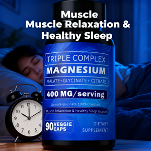 Complejo Triple <span class=keywords><strong>de</strong></span> <span class=keywords><strong>Magnesio</strong></span> 300mg, Cápsulas <span class=keywords><strong>de</strong></span> Glicinato, Malato y <span class=keywords><strong>Citrato</strong></span>, Proporciona Energía, 60 Cápsulas/Botella para Adultos, 2 Cápsulas por Dosis - Product Image 4