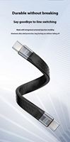 Cable de Datos Tipo C, Transferencia Rápida USB4, Cable Corto con Función Completa, 240W 40Gbps, Cable USB-C a USB-C, Carga Rápida Thunderbolt