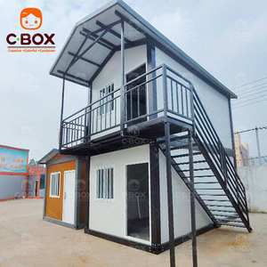 Cbox Bâtiment préfabriqué modulaire à toit en pente personnalisé Bureau Magasin Atelier Garage Tiny Housing Maison conteneur détachable - Product Image 2