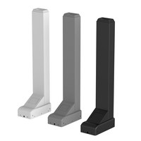 Colonne de levage métallique sans trou à 3 niveaux pour bureau debout, mécanisme de levage à double moteur