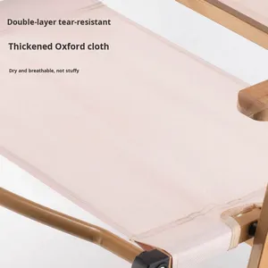 كرسي كيرميت قابل للطي للاستخدام الخارجي، مناسب للتخييم والنزهات وصيد الأسماك والاسترخاء، كرسي متنقل مع تغليف للشحن - Product Image 2