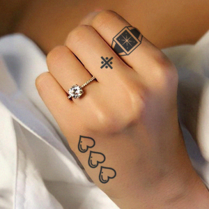 Personalizado o al por mayor temporal <span class=keywords><strong>pequeños</strong></span> cartuchos de tatuaje semipermanente jugo tinta mujeres hombres Durable impermeable Henna tatuaje pegatina - Product Image 1