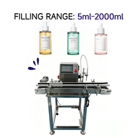 Machine de remplissage semi-automatique de liquides 5ml-2000ml, de type sur table/bureau, pour bouteilles en verre/métal, usage cosmétique et boisson