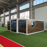 Venta al por mayor de lujo de 3 dormitorios casa móvil prefabricada CASA DE ACERO modular contenedor plegable con baño completo para uso en apartamentos