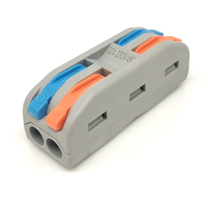 Conector <span class=keywords><strong>de</strong></span> cable <span class=keywords><strong>de</strong></span> palanca enchufable en línea 222-2 para sistemas <span class=keywords><strong>de</strong></span> iluminación y alimentación automotriz 32A 250V, empalme rápido a tope - Product Image 1