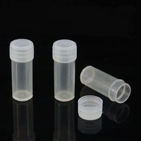 Vente en gros de tubes à essai en plastique flacons bouteille d'échantillon 5g mini conteneurs d'emballage transparents pour médicament pilule poudre liquide capsule tube