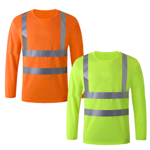 T-shirt da Lavoro Personalizzata ad Alta Visibilità Riflettente, Maglietta di Sicurezza all'Ingrosso per Edilizia - Product Image 6