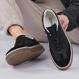 Zapatillas <span class=keywords><strong>de</strong></span> entrenamiento alemanas <span class=keywords><strong>de</strong></span> primavera <span class=keywords><strong>para</strong></span> hombre, suela <span class=keywords><strong>de</strong></span> <span class=keywords><strong>goma</strong></span> antideslizante, zapatillas <span class=keywords><strong>de</strong></span> cuero genuino con cordones, ligeras, cómodas e informales - Product Image 5