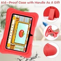 Nouvelle tablette pour enfants de 7 pouces avec applications éducatives et de divertissement préinstallées, Android 10, Wi-Fi, 1 Go + 16 Go, batterie 2500 mAh, étui inclus