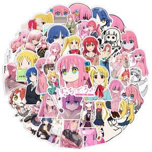 50 pz/borsa rimovibili adesivi in vinile a prova di acqua per gli appassionati di Anime <span class=keywords><strong>BOCCHI</strong></span> il computer portatile decorazione per Skateboard per chitarra - Product Image 1