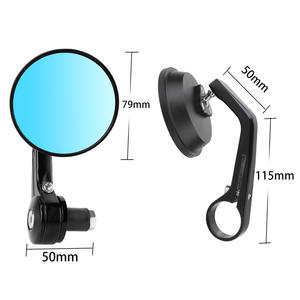 Rétroviseurs latéraux en aluminium de 7/8 pouces pour motos et scooters, rétroviseurs Cafe Racer Cafe Racer - Product Image 5