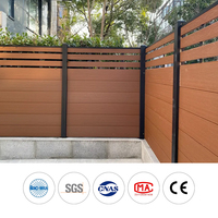 Clôture extérieure en WPC, design européen, imperméable, ignifuge, écologique, durable, aspect bois, pour jardin et ferme
