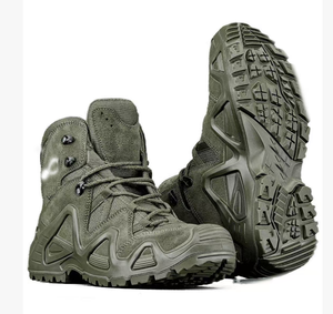 DFLW01 High Quality OD Green Sage Dark Brown Heavy Duty Ankle <b>Hiking</b> Shoes Mountaineer <b>Hiking</b> Tactical <b>Boots</b> Customized - Product Image 6