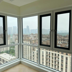 Cửa sổ loạt biệt thự-Cửa sổ nhôm nghiêng hiện đại với màn hình lưới thép không gỉ - Product Image 1