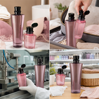 Bouteille en plastique de luxe personnalisée pour animaux de compagnie avec pompe à gel douche et bouchon à clapet, idéale pour shampoing, après-shampoing, soins capillaires et crème visage