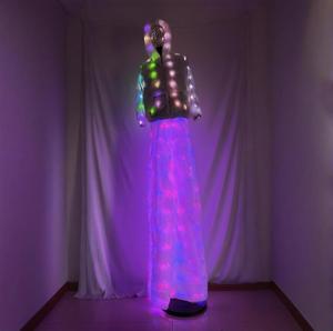 Conjunto de Vestidos con Luces LED Ajustables Eléctricamente, Disfraz de Fiesta Rave con Cambio de Color, Disfraz de Halloween para Espectáculos, Ropa de Club para <span class=keywords><strong>Mujer</strong></span> - Product Image 3