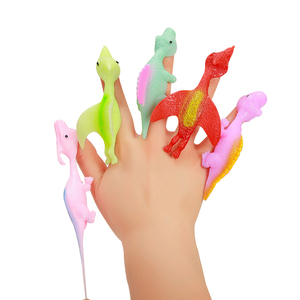 Marioneta de mano de dinosaurio de goma suave grande al por mayor 2025 Best Fidget Cute Animals Funny Catapult Toy Anti Stress Toy para niños - Product Image 1