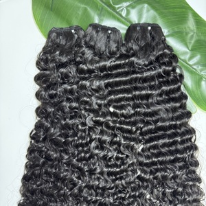Vente chaude, prix d'usine, mèches de cheveux bouclés birmans à double trame, extensions de cheveux de haute qualité, donneur unique, tissage vierge brut - Product Image 3