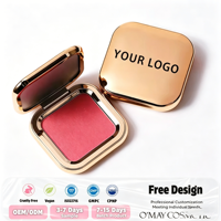 Palette de fard à joues minéral waterproof à marque privée, pigmentée sur mesure, fini mat naturel, végane, palette de fard à joues de luxe