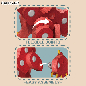 93 pièces <span class=keywords><strong>de</strong></span> blocs <span class=keywords><strong>de</strong></span> <span class=keywords><strong>construction</strong></span> <span class=keywords><strong>en</strong></span> <span class=keywords><strong>mousse</strong></span> EVA 3D pour enfants, puzzle éducatif, dragon <span class=keywords><strong>de</strong></span> feu - Product Image 4