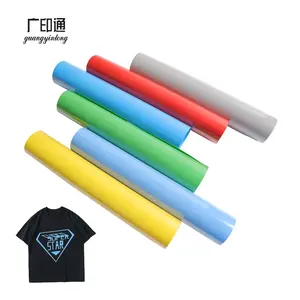 Rollos de vinilo de alta calidad para camisetas, rollos de vinilo de alta calidad con parte trasera pegajosa de PVC, fácil de cortar y cortar papel de transferencia de calor, HTV, venta al por mayor