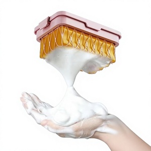 High-elasticity Mesh Soap Foaming Box Multi-functional Laundry Soap Box Without Hand Rubbing Anti-slip Draining Soap Storage Box - Product Image 1