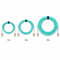 LC-LC multimode 10 Gigabit LSZH Dual Core Jumping Fiber OM3 Connecteur UPC Module optique Fibre de queue dédiée 8 mètres