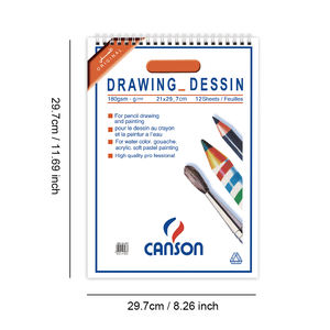 Best-seller Livre de croquis en <span class=keywords><strong>papier</strong></span> kraft <span class=keywords><strong>A4</strong></span> haute performance <span class=keywords><strong>Papier</strong></span> de peinture au crayon à feuilles mobiles pour artistes et croquis à l'aquarelle - Product Image 2