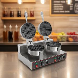 <span class=keywords><strong>Gaufrier</strong></span> Électrique <span class=keywords><strong>Professionnel</strong></span> Multifonction Antiadhésif en Acier Inoxydable Léger Commercial Garantie 1 An - Product Image 1