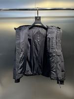 Doudoune classique de luxe avec logo brodé personnalisé, vintage, unisexe, imperméable et résistante au froid, manteau d'hiver matelassé