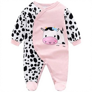 FANCY MONKEY 85% Organic Cotton Short Sleeve Baby Rompers <b>for</b> <b>Girls</b> Boys Neck Button Snaps Closure Collard <b>Onesie</b> 2 Year - Product Image 4