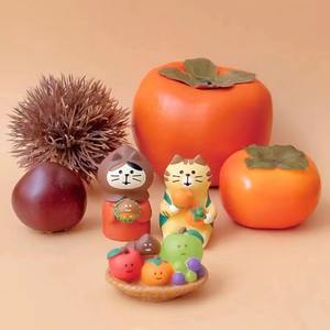 Miniature Diorama Récolte d'automne, artisanat, cadeaux ludiques tendance, style japonais ZAKKA, chat, INS, bonsaï, nourriture, décoration ludique, petits ornements en résine - Product Image 5