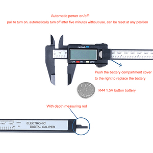 150mm dijital sürmeli kaliper ölçer slayt kaliper kural elektronik ölçme araçları - Product Image 3