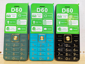 Nouveau téléphone portable D60 2G GSM avec clavier, triple SIM, écran 1,77 pouces, batterie 1800 mAh longue autonomie, mini et portable - Product Image 5