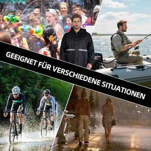 Impermeable para Adultos, de Poliéster, Largo, para Hombre y Mujer, para <span class=keywords><strong>Ciclismo</strong></span> y Motociclismo - Product Image 6