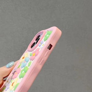 Custodia per telefono 3D con fiore stereoscopico in Silicone morbido per <span class=keywords><strong>iPhone</strong></span> <span class=keywords><strong>13</strong></span> 12 14 <span class=keywords><strong>Pro</strong></span> <span class=keywords><strong>Max</strong></span> 15 <span class=keywords><strong>Pro</strong></span> Cover per telefono floreale <span class=keywords><strong>rosa</strong></span> antiurto di lusso - Product Image 4
