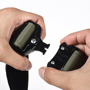 Collar de perro táctico militar de nailon personalizado de diseñador combatido y conjunto de correa de plomo - Product Image 2