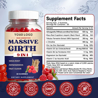 Gummies de performance pour hommes sous marque privée : Extrait puissant de Tribulus Terrestris et d'Ashwagandha – Supplément vitalité et volume massif