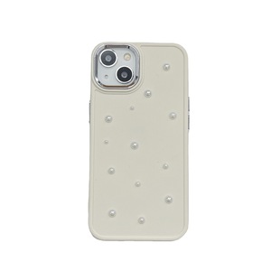 Para Apple 14PROMAX Solid Pearl TPU Photo Frame Case para IPhone16/15 Pro Max/Plus 13 Pro Soporte para teléfono móvil a prueba de golpes - Product Image 1