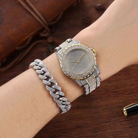 Modieuze Horloge Voor Vrouw Diamant Quartz Horloges Dames Armband Sieraden Set Geschenken Voor Vrouwen Bulk Kopen