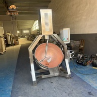 Marmite auto-mélangeuse en cuivre T2 Candy Factory avec spatule PTFE réglable 0-29R pour la cuisson et la fusion du sucre